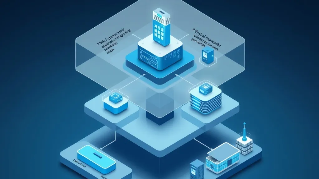 An IT infrastructure diagram showing connected devices, user accounts, and software applications.