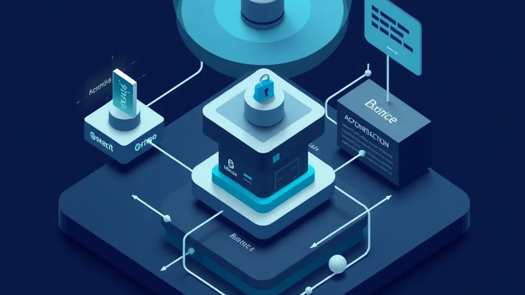 Architectural diagram showing centralized authentication, dynamic attribute-based authorization, and immutable audit logs connected to enterprise application services.