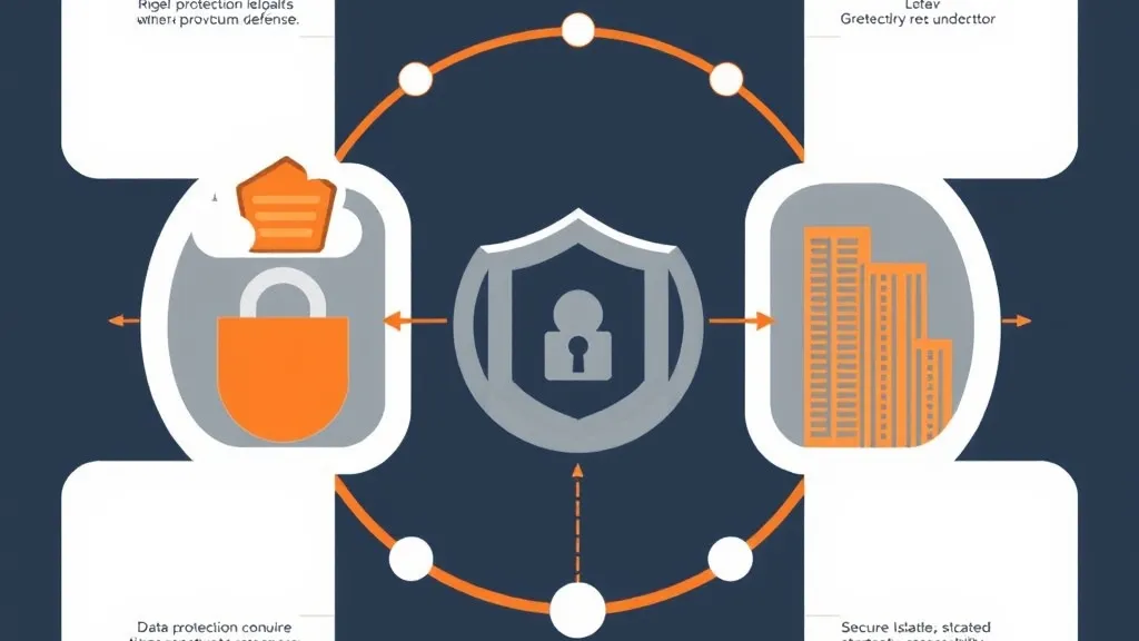 A conceptual diagram showing the flow between secure data backups and resilient recovery systems.