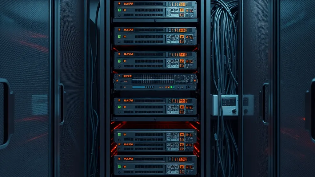 Professional rack-mounted server infrastructure for video surveillance storage