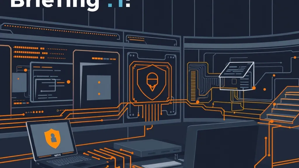 Digital representation of a modular malware framework structure and security monitoring processes.