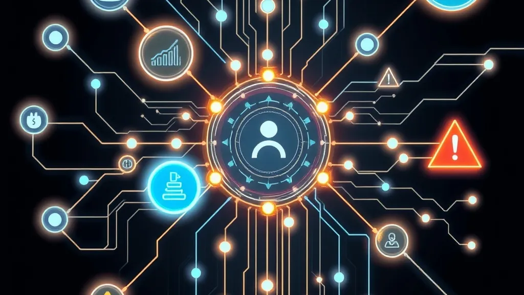 Conceptual representation of an AI model verifying data inputs to distinguish between facts and potential hallucinations in an enterprise system.