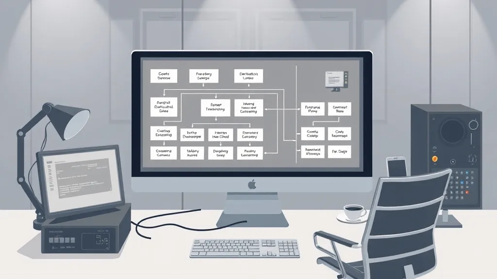 A structured software requirement diagram showing operational workflows translated into executable test criteria.